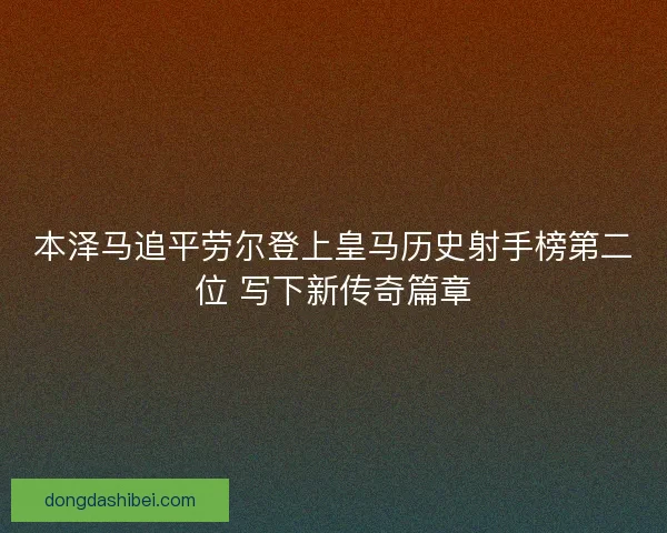 本泽马追平劳尔登上皇马历史射手榜第二位 写下新传奇篇章